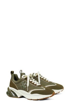 Tory Burch Good Luck Bubble Trainer Sneaker in Dark Olive /Dark Olive/Aneto at Nordstrom, Size 5.5