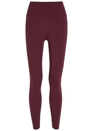 Vuori Clothing Allthefeels Stretch-jersey Leggings - Burgundy - XL (UK16 / XL)