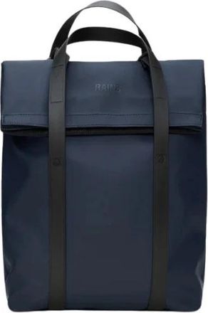 Rains 2 Way Tote Rugzak - Heren - Rugzakken - Blauw - ONE Size - Polyester - Tassen