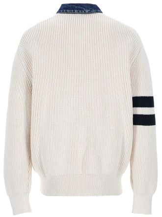 Dsquared2 Logo-Embroidered Knit Cardigan - White