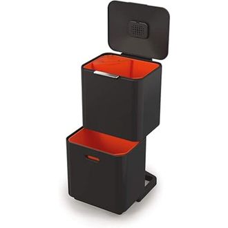 Joseph Joseph Unidad De Separaci&oacute;n De Residuos Y Reciclaje Totem Max De Joseph Joseph - Capacidad De 60 Litros, Dise&ntilde;o Vertical, Dos Compartimentos De 30l, Cubo De 