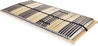 vidaXL Vidaxl - Somier De L&aacute;minas Sin Colch&oacute;n Con 42 Listones 7 Zonas 120x200cm