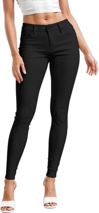 HyBrid & Company Womens Super Stretch Comfy Skinny Plus Hyper Pants P44876SK Black S Short
