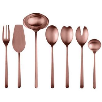 Mepra Linea Serving Set - 7 Pieces in Ice Bronze at Nordstrom