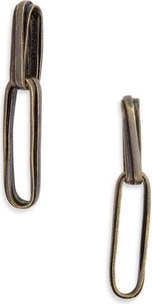 Karine Sultan Simple Double Link Drop Earrings in Brass at Nordstrom Rack