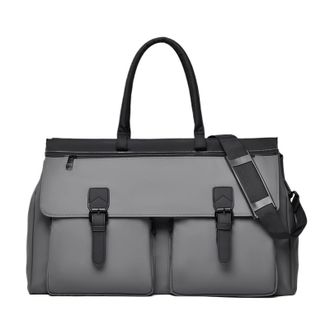 Generic Compatible For Outdoor Travel Duffel Bag Dry Wet Business Trip Short Distance Luggage Handbag Large Storage Commuting Men Hiking Shoulder Bags(Grey)
