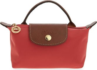 Longchamp Le Pliage Cosmetics Case in Strawberry at Nordstrom