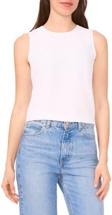 Halogen Everyday Sleeveless Shell in Bright White at Nordstrom Rack, Size X-Large