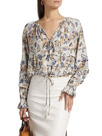Marie Oliver Umi Blouse In Crossvine