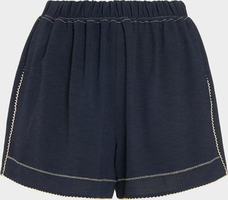 Ramy Brook Anaya Embroidered Shorts