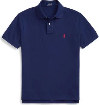Polo Ralph Lauren Klassieke Mesh Polo - Heren - Polos - Blauw - 2XL - Katoen - Tops
