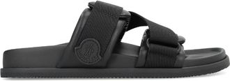 Moncler Mon Summer Slides - Dames - Sandalen - Zwart - 38 EU - Leer - Schoenen