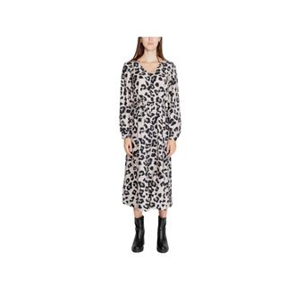 Jacqueline de Yong Jacqueline de Yong, Dames, Jurken, Veelkleurig, Maat: 2XL Nylon