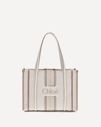 Chlo&eacute; Woody Loop canvas Tote Bag Female UNI