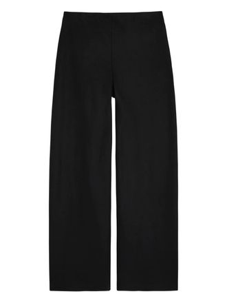 Vince high-waist trousers - women - Wool/Polyester/Viscose/Spandex/Elastane - L - Black