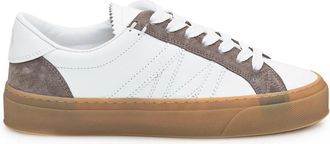 Moncler Monaco M Low-top Sneakers - Dames - Sneakers - Wit - 36 EU - Leer - Schoenen