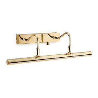 Netlighting LED 1 Light Picture Wall Light c w Dimmer Switch Polished Brass in Gold