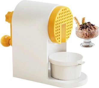 No Brand Trituradora De Hielo Manual - M&aacute;quina Para Granizados - Preparaci&oacute;n De Postres - Eficiente Y Sin Electricidad - 22 X 12 X 22 Cm - Plateada