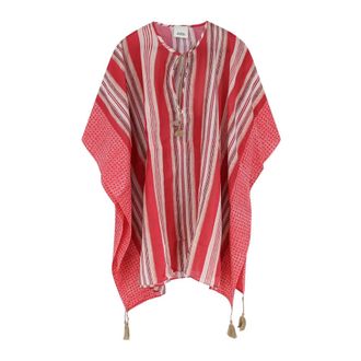 Isabel Marant Loreliz Dress - female - Isabel Marant - Ponchos - Red - ONE SIZE - Jackets