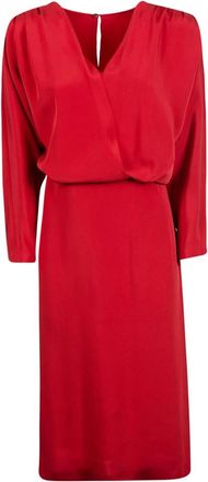 Alberta Ferretti 117C Abito Jurk - Dames - Casual kleedjes - Rood - L - Kleedjes