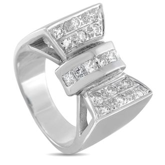 Luxury Bazaar 14K White Gold 1.06ct Diamond Bow Ring MF22-062426