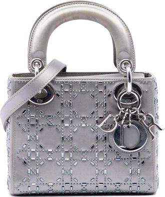 Dior Pre-owned Dior Mini Satin Cannage Crystal Embellished Lady Dior Ladies E72A0566FYE8SXVZ