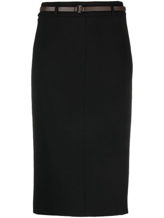 PESERICO High waist rok - Zwart