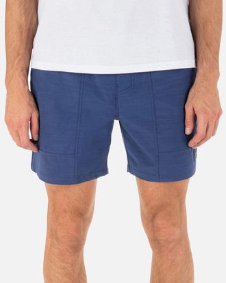 Hurley Phantom Naturals Baja Volley Walkshorts Mens Blue Drawstring DSGL406