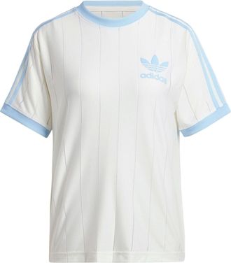 adidas (WMNS) adidas Originals 3 Stripe Graphic T-shirt Asia Sizing White Blue IR7469