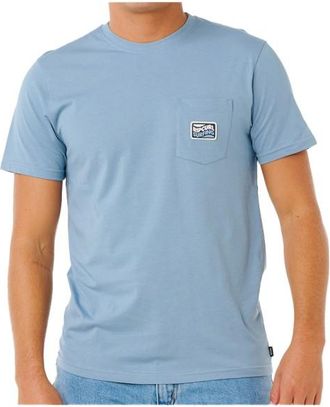Rip Curl Streamline Pocket Badge Tee T-Shirt f&uuml;r Herren | blau