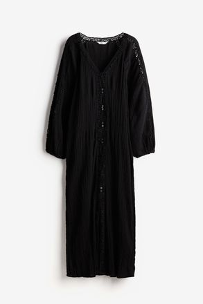 H&M Kleid mit Spitze - Schwarz