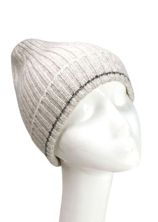 Riley Studio Grey Cashmere Beanie