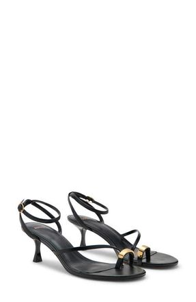 Mango Niza Ankle Strap Sandal in Black at Nordstrom, Size 7.5Us