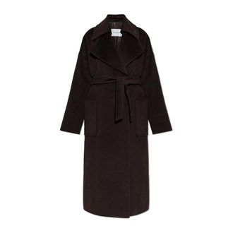 Max Mara Wollen jas Panda - Dames - Mantels - Bruin - Maat: 3XS Wol