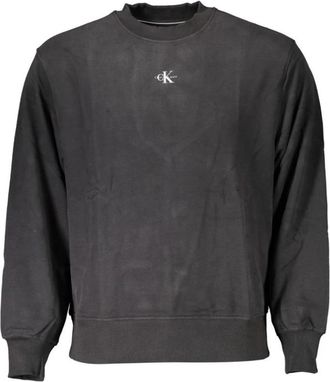 Calvin Klein Cotton Crewneck Sweatshirt - Heren - Sweatshirts - Zwart - 2XL - Katoen - Hoodies & sweatvesten