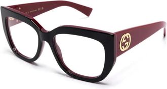 Gucci Glasses, female, Black, Size: 54 MM Optical Frame