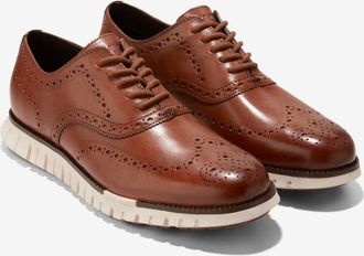 Cole Haan Zer&oslash;grand Remastered C39602 Oxford Mens 8.5W Brown Dress Shoes VER1530