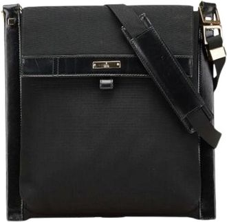 Gucci Pre-owned Cross Body Bags, female, Black, Size: ONE SIZE Pre-owned Nylon Cross Body Bag
