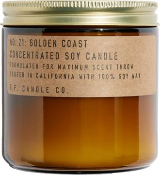 P.F. Candle Co. Golden Coast Large Concentrated Candle in Brown at Nordstrom