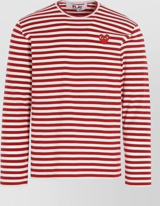 Comme Des Gar&ccedil;ons striped cotton long-sleeve t-shirt