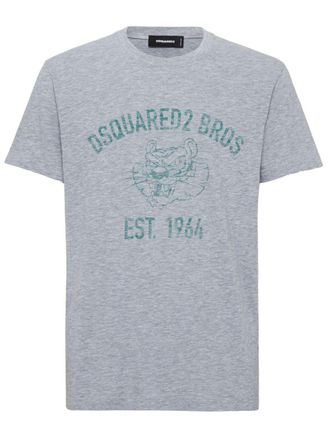 Dsquared2 Light Grey M&eacute;lange Effect T-Shirt