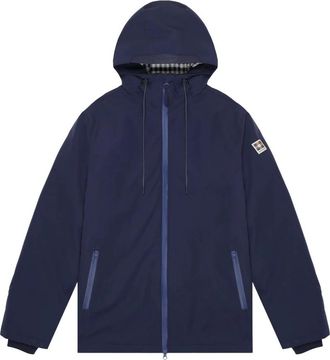 Aquascutum Shell Active Mid Parka - Heren - Zomerjassen - Blauw - 2XL - Polyester - Jassen