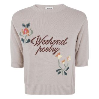 Max Mara Fiacre Jumper - female - Weekend Max Mara - Round-neck Knitwear - Beige - XS - Knitwear