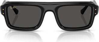 Ray-Ban Flacko Puffer - Heren - Zonnebrillen - Zwart - 52 MM - Nylon - Accessoires