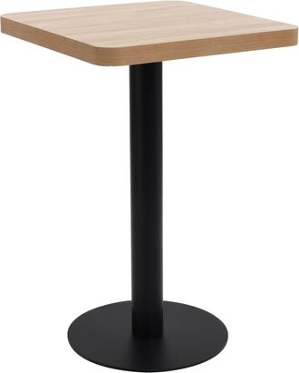 vidaXL Tavolo Da Bistrot Marrone Chiaro 50x50 Cm In Mdf - Vidaxl