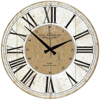 Wallity Orologio da parete in MDF, orologio decorativo Clock Multicolore