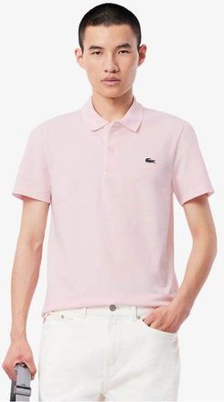 Lacoste Short Sleeved Mens Polo Shirt - Pink - Size X-Large