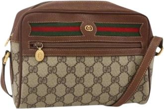 Gucci Pre-owned Cross Body Bags, female, Beige, Size: ONE SIZE Pre-owned Vintage GG Shoulder Bag