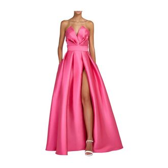 Doris S Elegante Roze Lange Jurk - Dames - Avondkleed - Roze - XL - Kleedjes