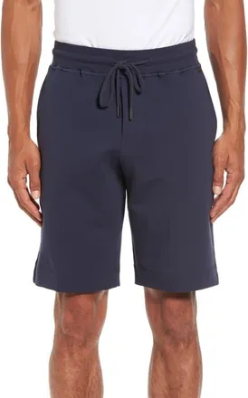 Hanro Living Cotton Drawstring Shorts in Black Iris at Nordstrom, Size X-Large